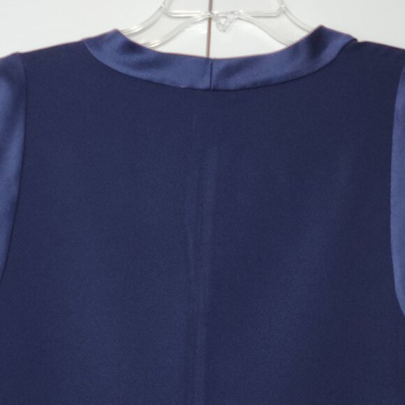 Trina Turk Double Rainbow Navy Blue Shift Dress Size L - Picture 4 of 7